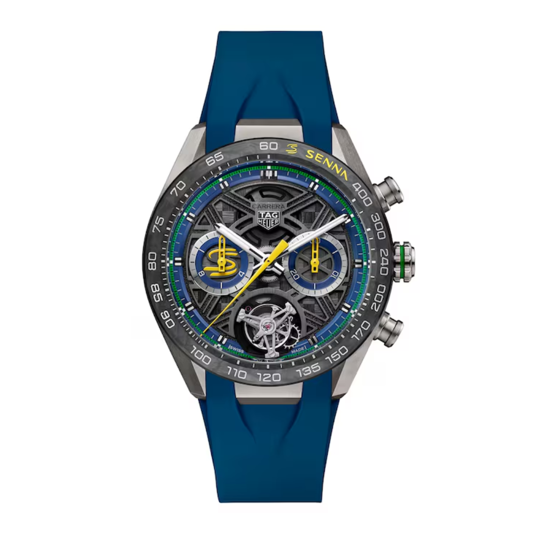 TAG Heuer Carrera Senna Skeleton Tourbillon – Blue Yellow