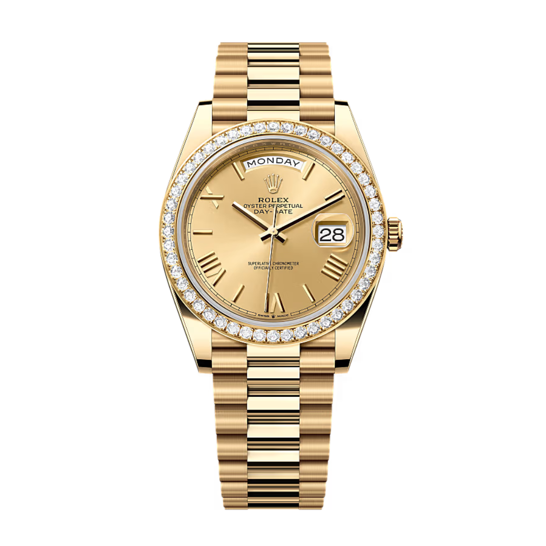 Rolex Day-Date 40 – Champagne-colored dial