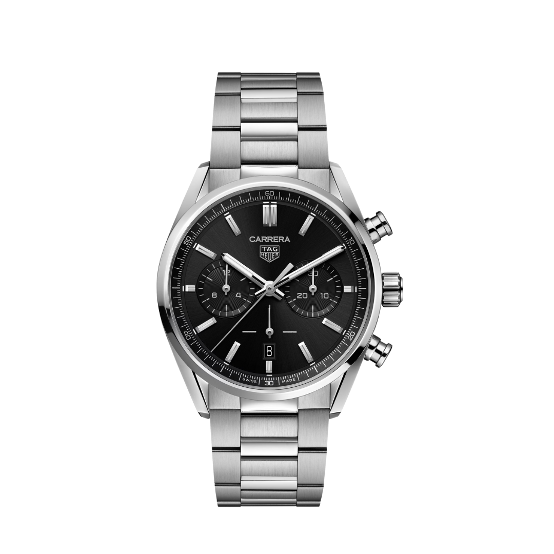 TAG Heuer Carrera Chronograph – Black | Stainless Steel Bracelet
