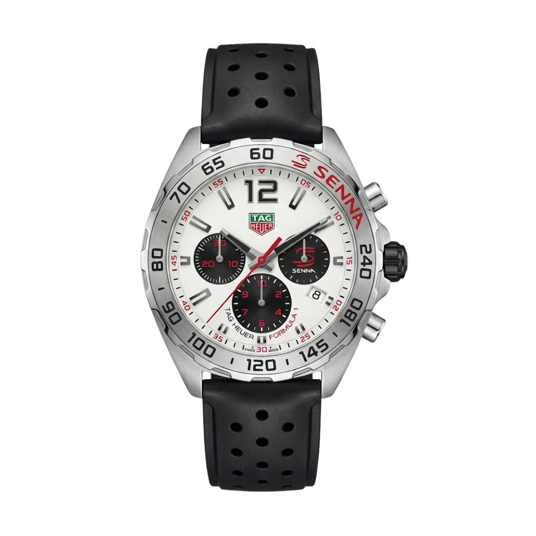 TAG Heuer Formula 1 Senna Edition – Silver/Black | Sports Band