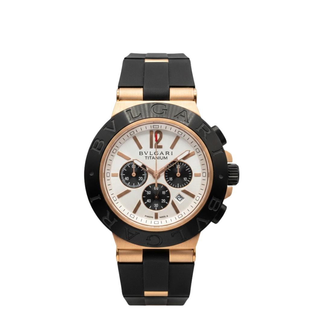 Bvlgari Aluminium Chronograph Creme